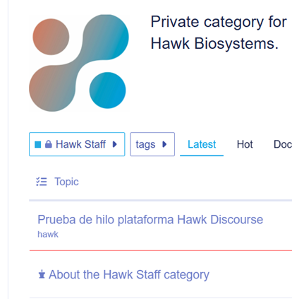 2. Overview of the Platform - User Guide Hawk Discourse - Discourse