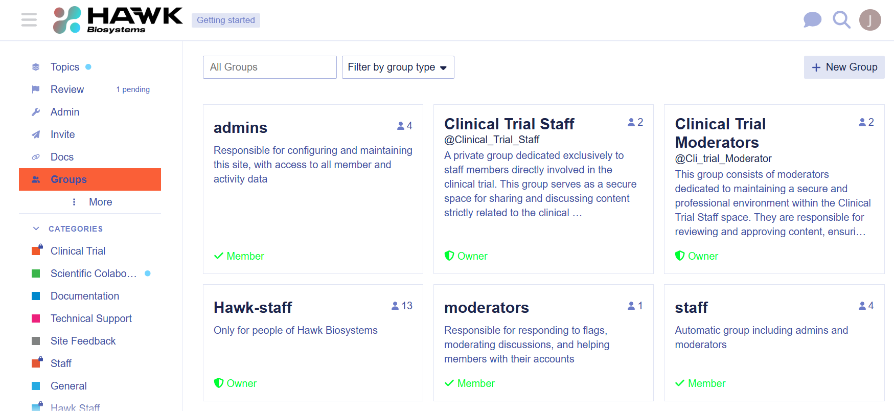 2. Overview of the Platform - User Guide Hawk Discourse - Discourse